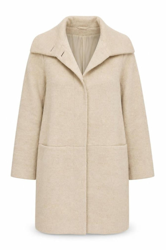Womens UK Size 12 Marks and Spencer Beige Overcoat