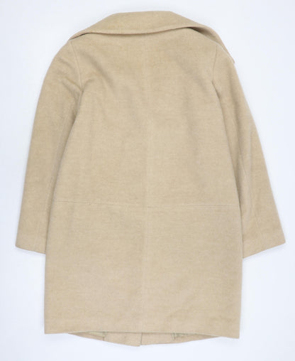 Womens UK Size 12 Marks and Spencer Beige Overcoat