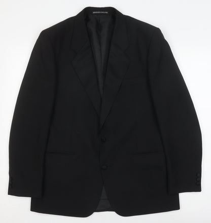 Mens UK Size 40 Harbarry of England Regular Black Suit Jacket