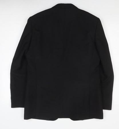 Mens UK Size 40 Harbarry of England Regular Black Suit Jacket