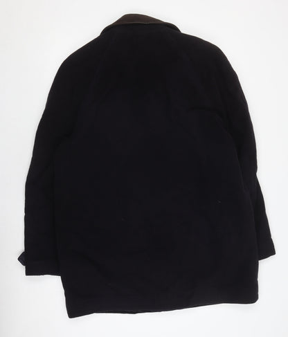 Mens UK Size L Fraser Menswear Blue Overcoat