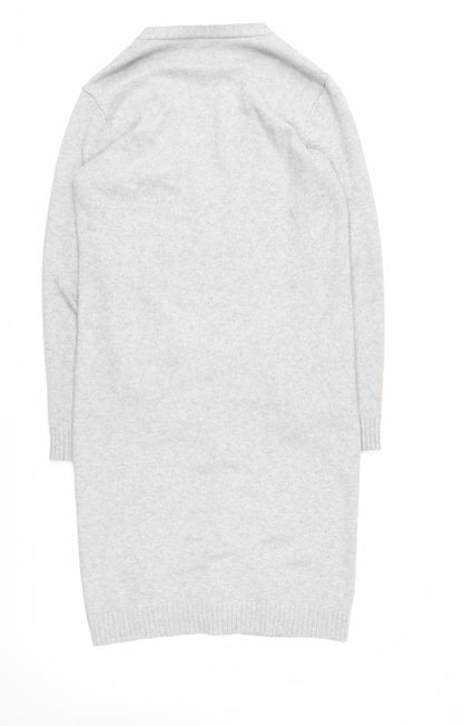 Womens UK Size 12 VILA Grey Cardigan Jumper
