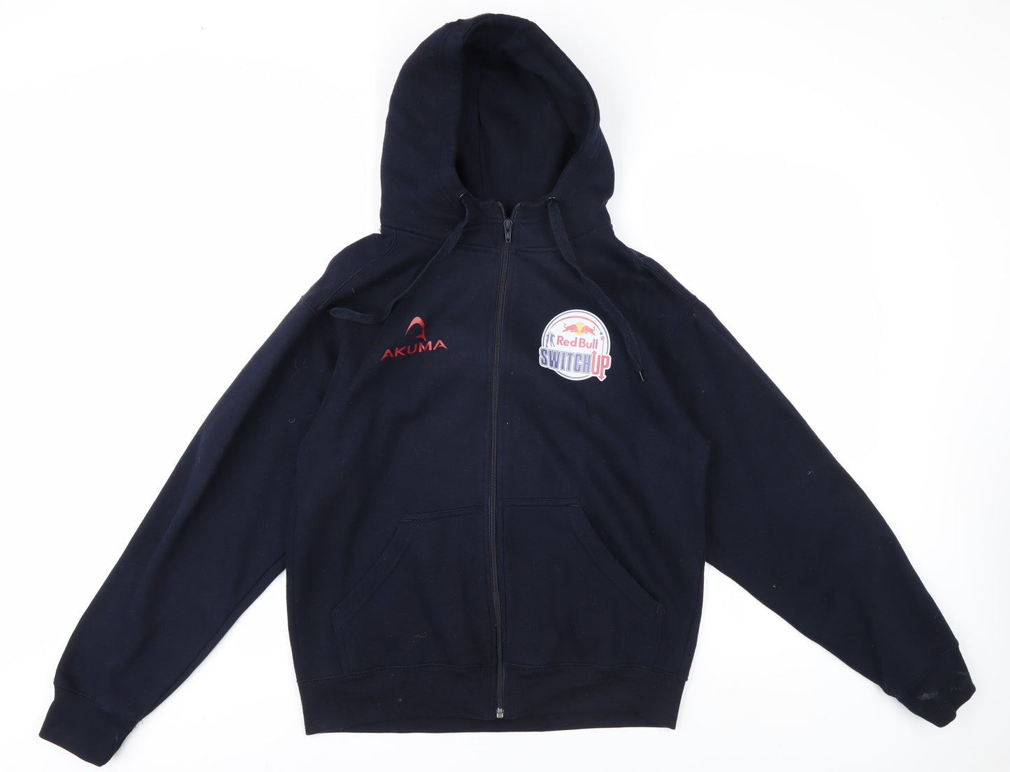 Akuma Men's Blue Full Zip Hoodie, Size S, Sports Style