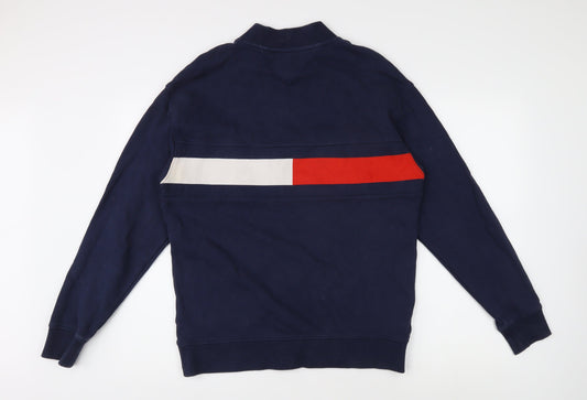 Tommy Jeans Men's Navy Small Pullover Jumper