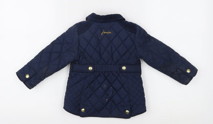Joules Unisex Toddler Quilted Jacket 12 Months Blue