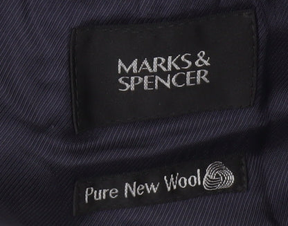 Mens UK Size 40 Marks and Spencer Regular Blue Suit Jacket