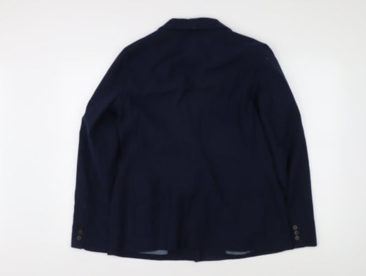 GAP Women's Blue Suit Jacket Size 14