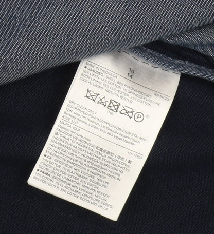 GAP Women's Blue Suit Jacket Size 14