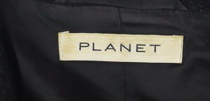 Womens UK Size 16 Planet Regular Black Blazer