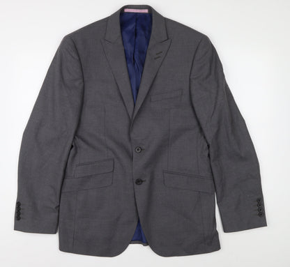 Mens UK Size 38 Marks and Spencer Regular Grey Suit Jacket