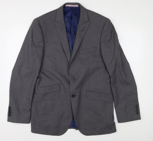 Mens UK Size 38 Marks and Spencer Regular Grey Suit Jacket