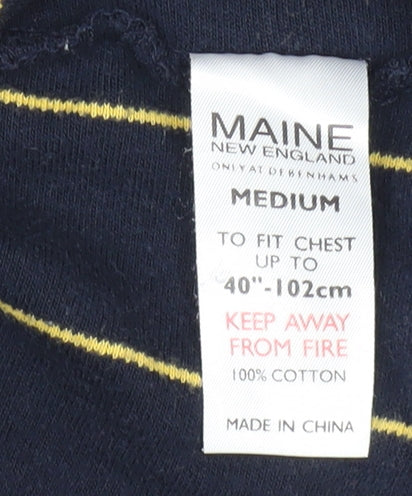 Maine New England Men's Multicoloured Striped Polo M