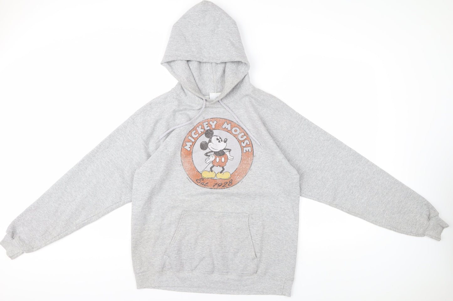 Unisex Adults UK Size M Disney Grey Pullover Hoodie