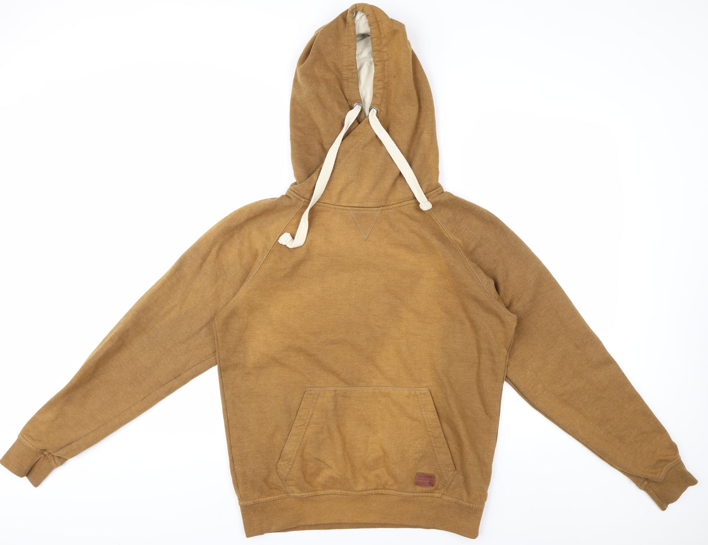 Mens UK Size M Blend Brown Pullover Hoodie
