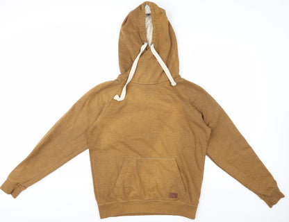 Mens UK Size M Blend Brown Pullover Hoodie