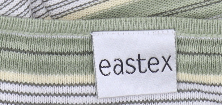 Eastex Women's Green Striped Pullover, Size 18