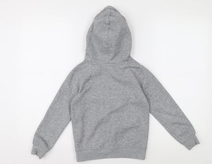 Nike Boys Grey Pullover Hoodie, Size 5 Years