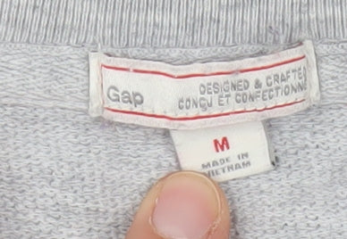 Gap Women’s Grey Jersey Crew Neck T-Shirt M