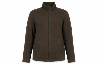 Front view of Hooch Women's Brown Cotton Basic Jacket, size 2