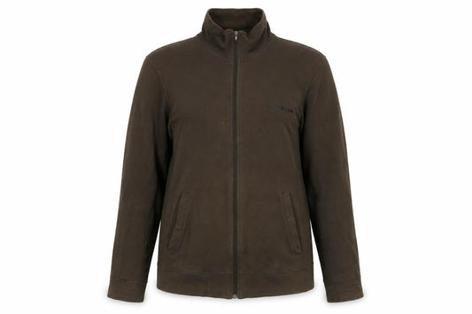 Front view of Hooch Women's Brown Cotton Basic Jacket, size 2