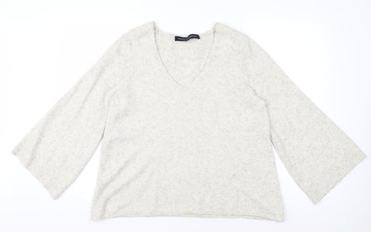 Womens UK Size XS French Connection Ivory Pullover Jumper