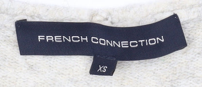 Womens UK Size XS French Connection Ivory Pullover Jumper