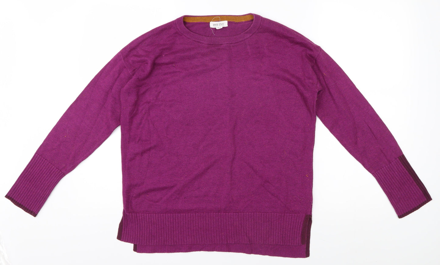 Womens UK Size 10 White Stuff Purple Pullover Jumper