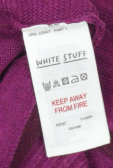 Womens UK Size 10 White Stuff Purple Pullover Jumper