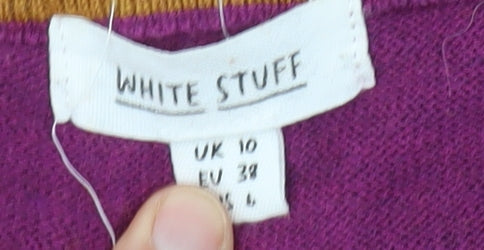 Womens UK Size 10 White Stuff Purple Pullover Jumper
