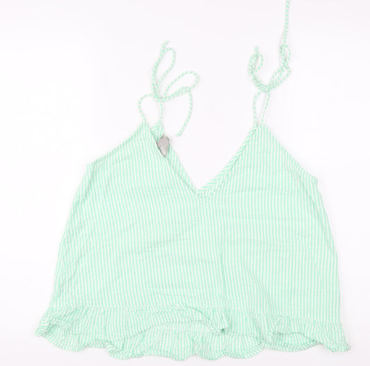 Womens UK Size 12 ASOS Green Camisole Blouse