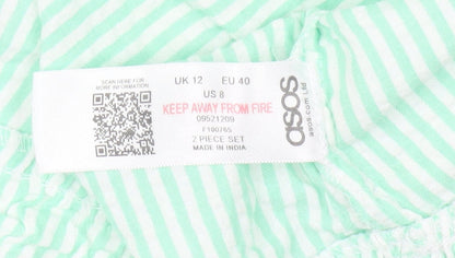 Womens UK Size 12 ASOS Green Camisole Blouse