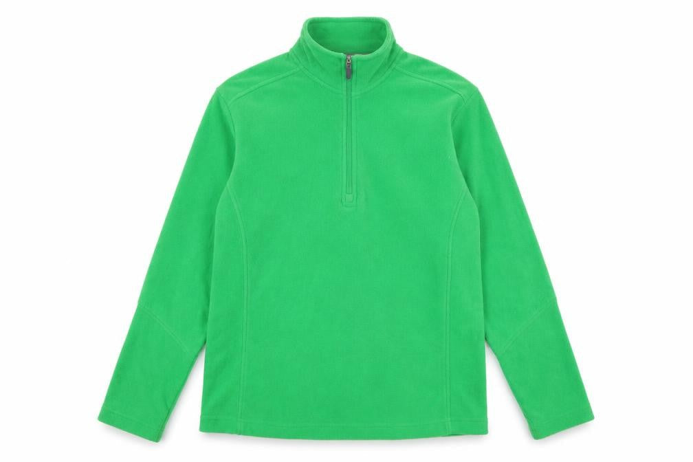 Mens UK Size M Lands' End Green 1/2 Zip Sweatshirt