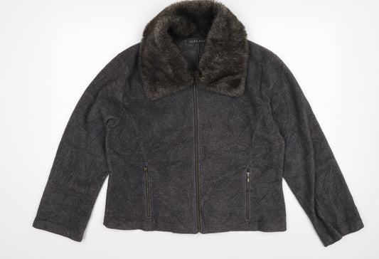 Alex & Co. Women's Grey Wool Short Jacket