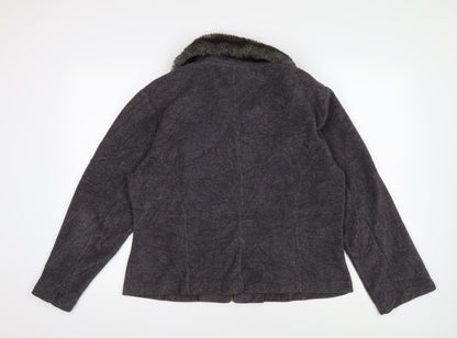 Alex & Co. Women's Grey Wool Short Jacket