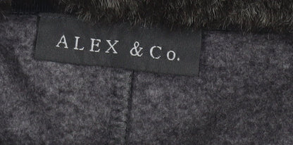 Alex & Co. Women's Grey Wool Short Jacket