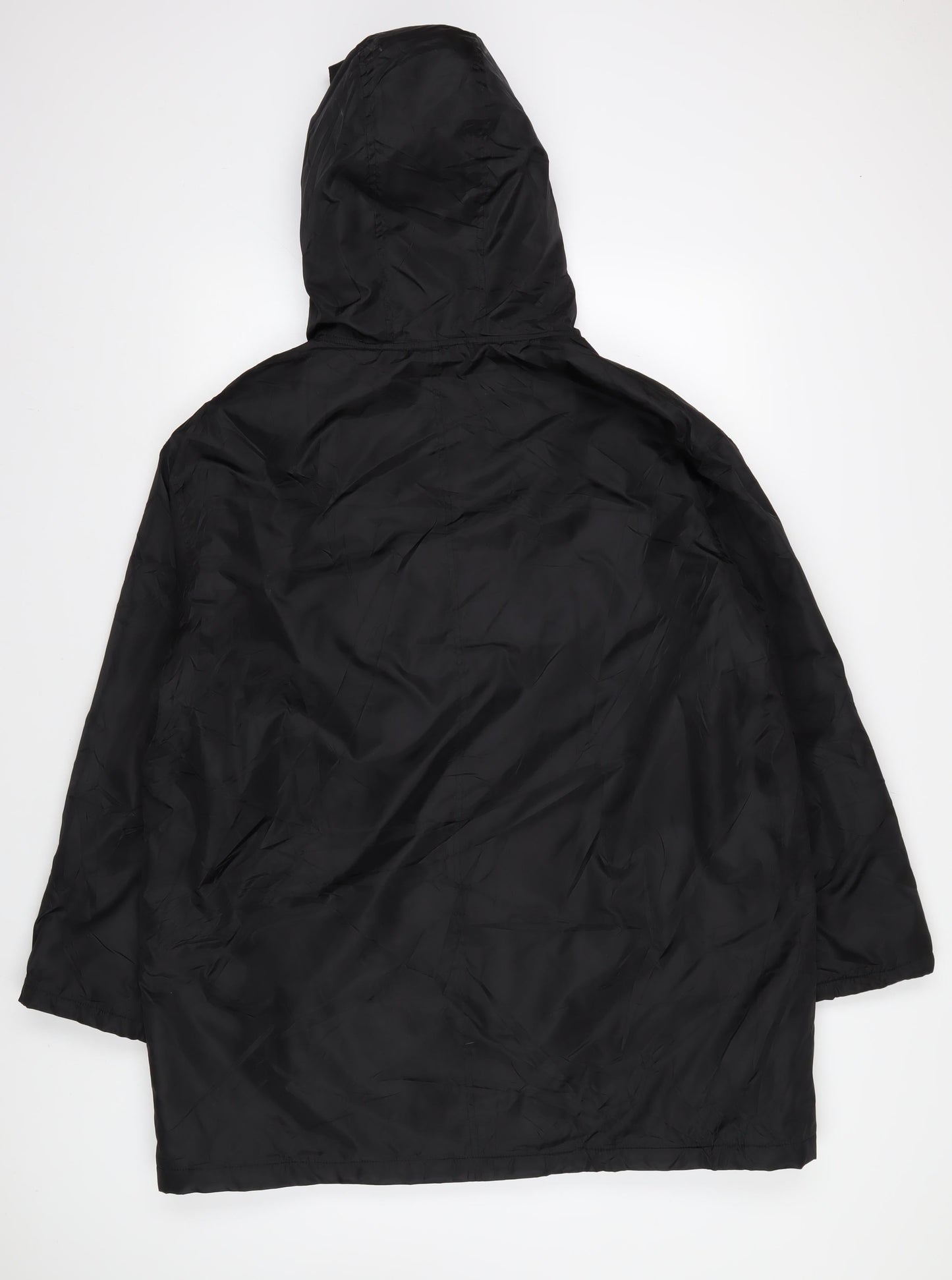 Womens UK Size 8 ASOS Black Parka Coat