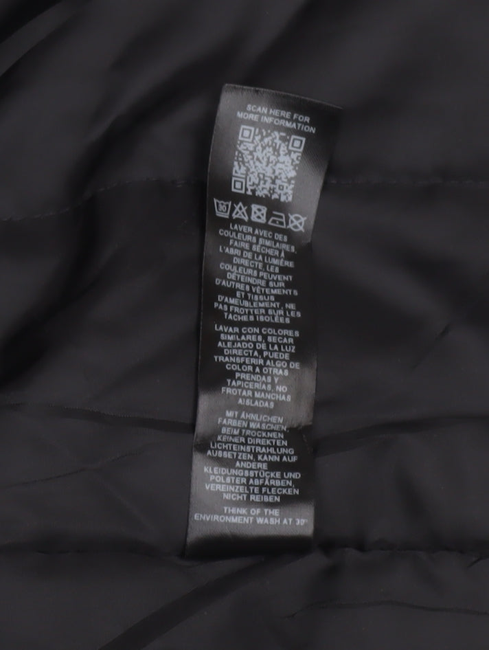Womens UK Size 8 ASOS Black Parka Coat