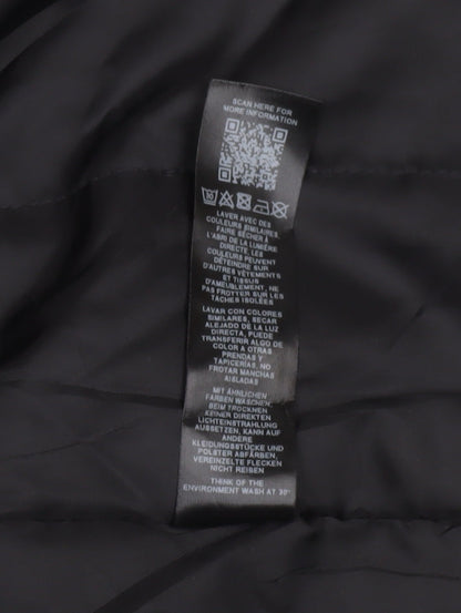 Womens UK Size 8 ASOS Black Parka Coat