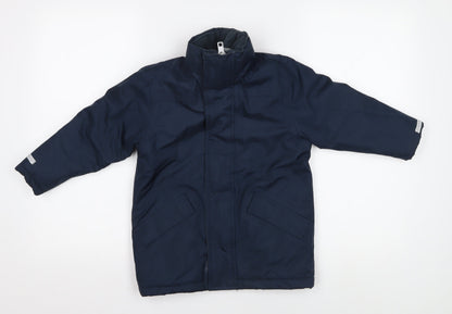 Hill & Woods Boys Blue Puffer Jacket XS Winter Coat