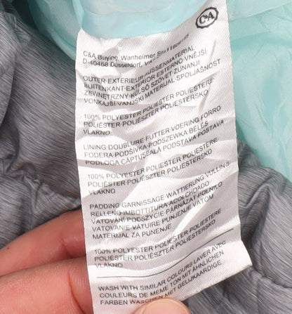 C&A Girls Grey Hooded Puffer Jacket 14 Years
