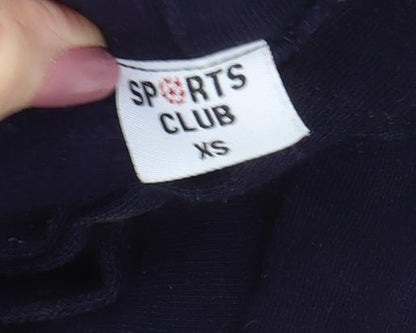 Sports Club Women's Navy Hoodie XS - London England Graphic