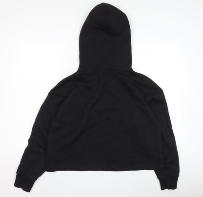 Champion Women's Black Hoodie M Medium Pullover Print