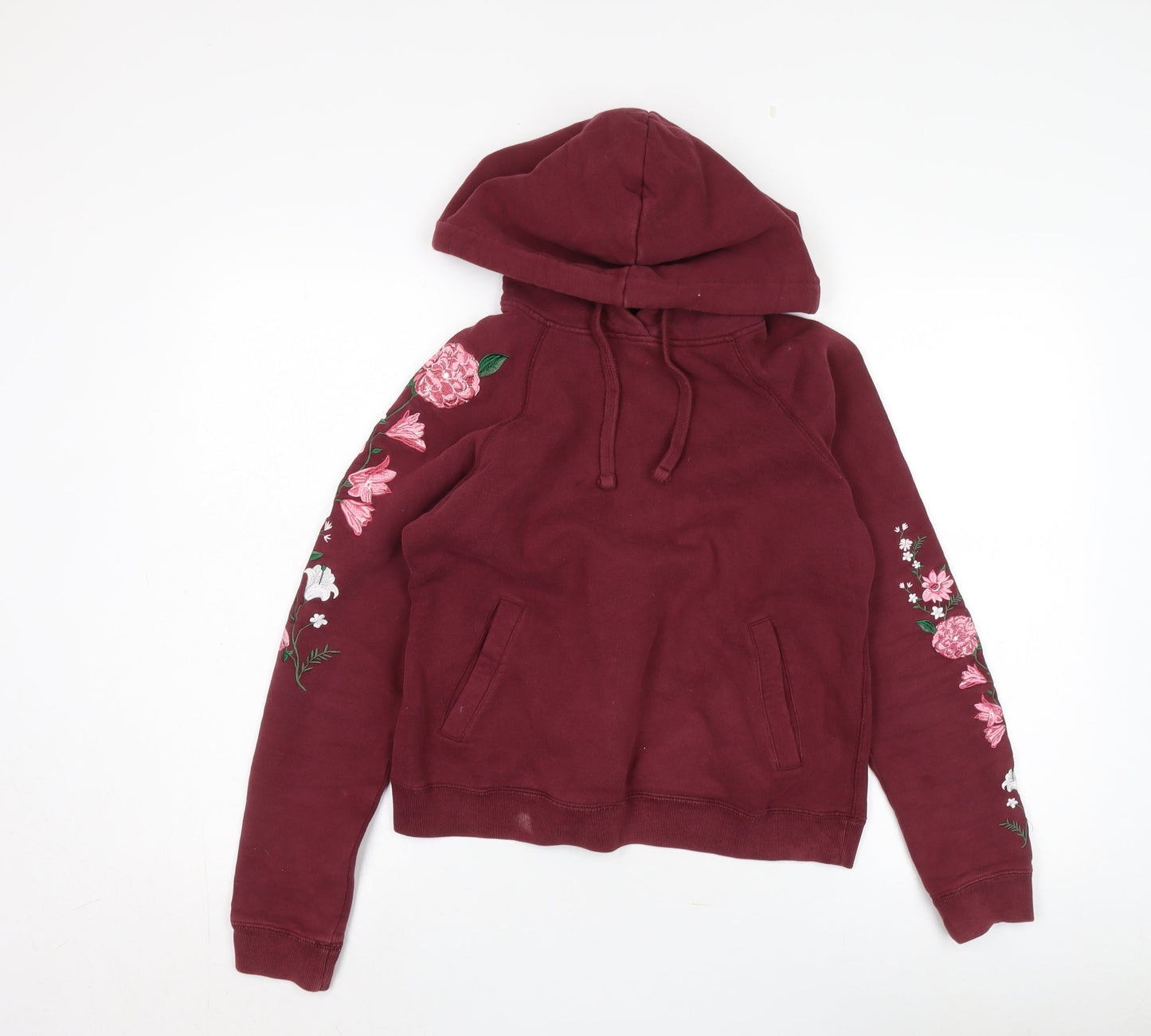 Womens UK Size 8 Jack Wills Red Pullover Hoodie