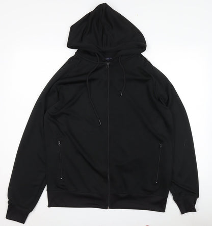 Mens UK Size XS Northwest Black Hooded