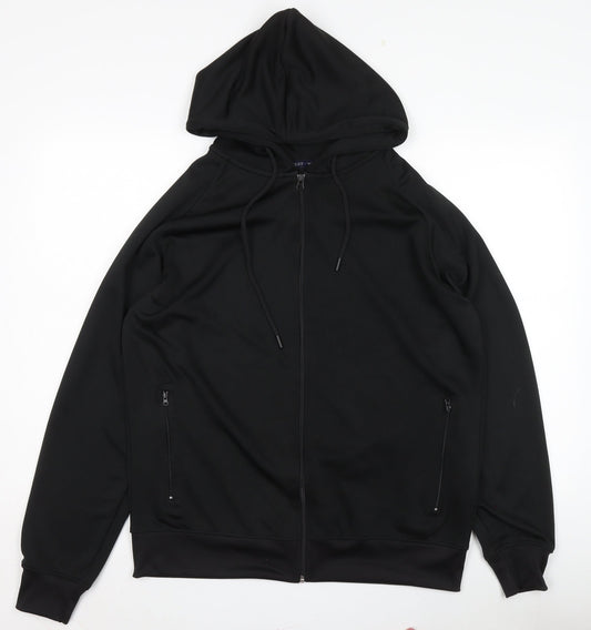 Mens UK Size XS Northwest Black Hooded