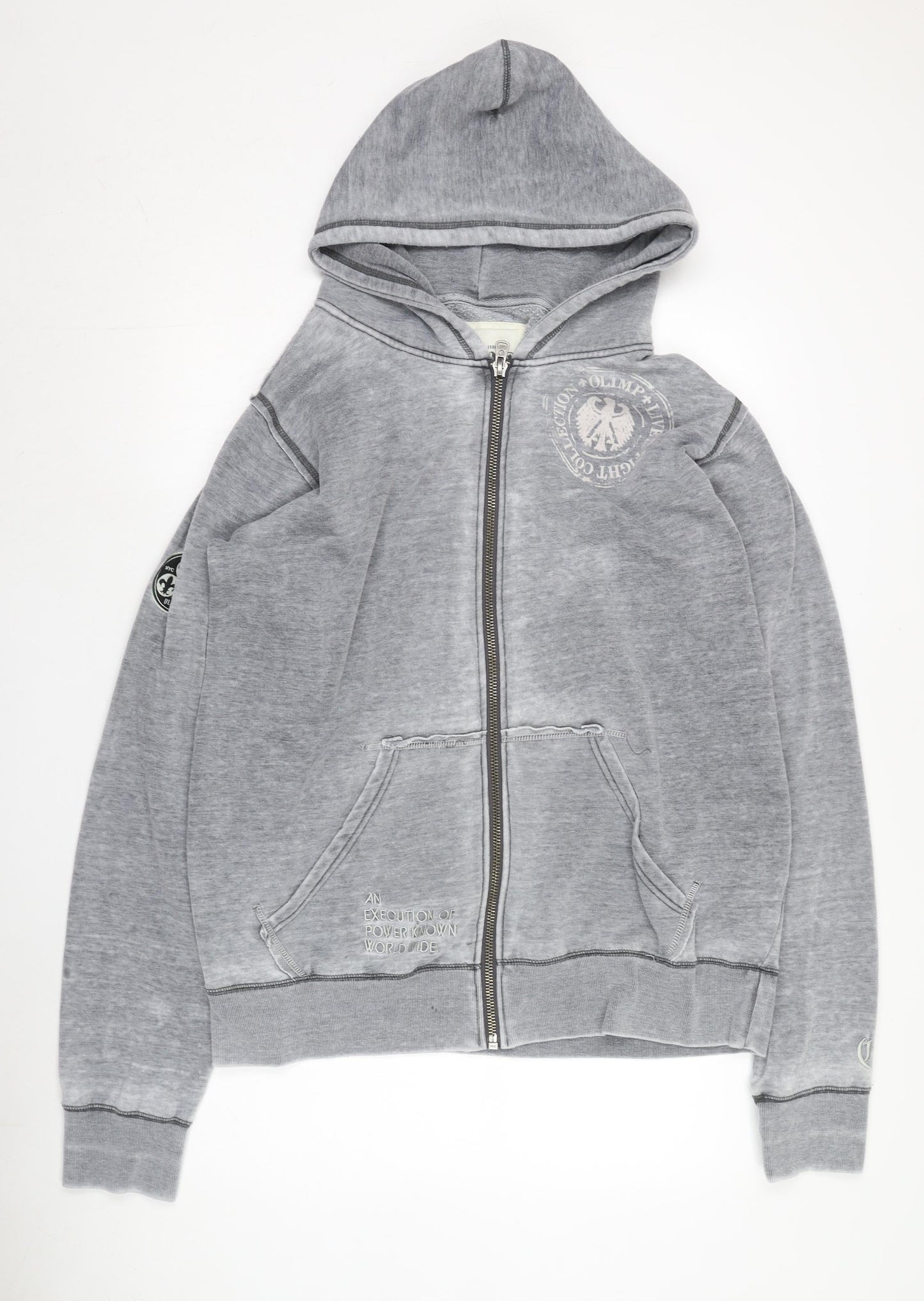 Mens UK Size XL Olimp Grey Hooded