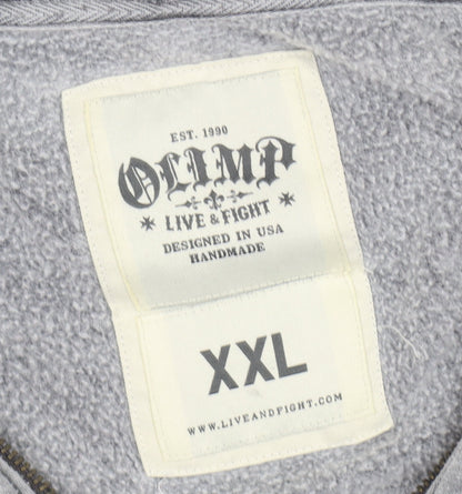 Mens UK Size XL Olimp Grey Hooded