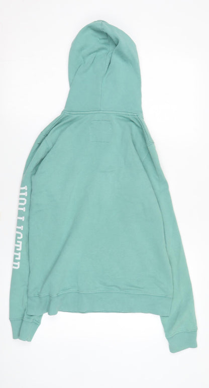 Hollister Women's Green Pullover Hoodie XS