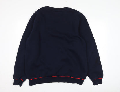 Mens UK Size 2XL Intense Blue Pullover Sweatshirt