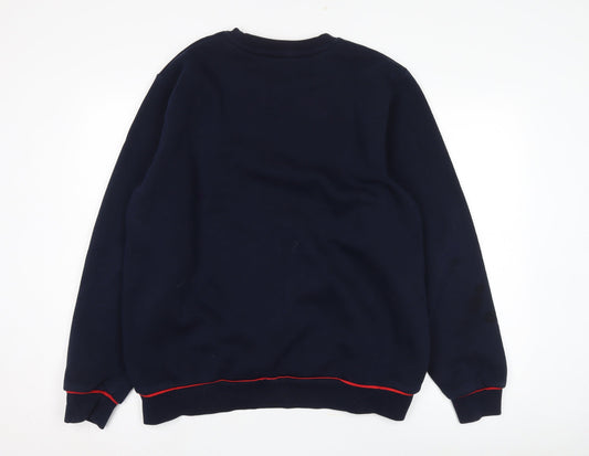 Mens UK Size 2XL Intense Blue Pullover Sweatshirt